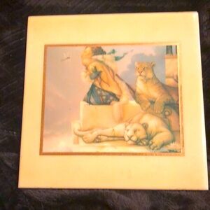 VINTAGE MICHAEL PARKES COLLECTABLE WALL TILE..RARE.